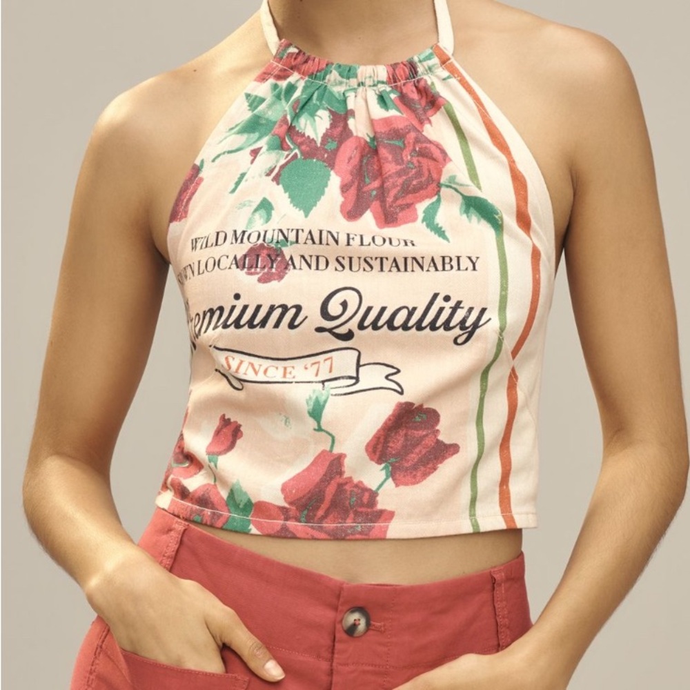 Maeve Printed Halter Top